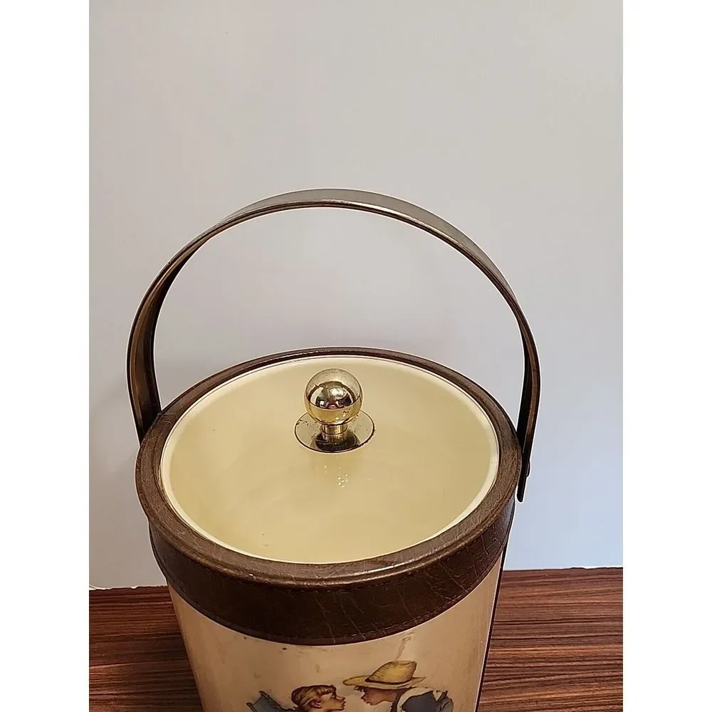 Norman Rockwell Ice Bucket Mid- Century Vintage‎ Prints